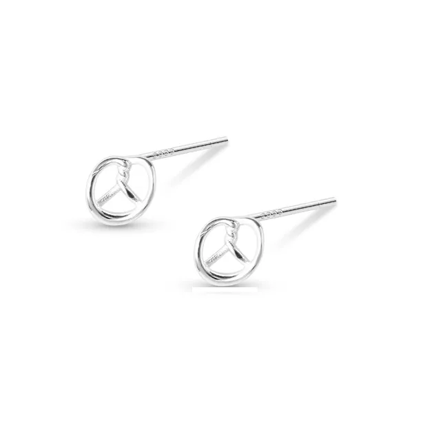 ETAHLOVE 999 Fine Silver Stud Earrings Women's-20