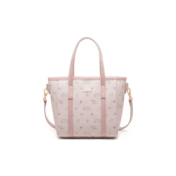 HARSON Synthetic Leather Tote Bag, Shopping Bag, Shoulder Bag, Handbag Women's Pink
