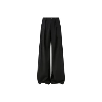 KREATE Suit Trousers Unisex Black[Rose Embroidery]