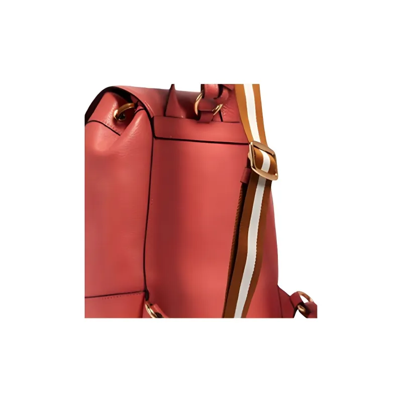COACH Jes Grained Calfskin Backpack Medium Size Women's Orange Pink-4