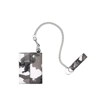 Supreme Calfskin Wallet Unisex Snow Camouflage