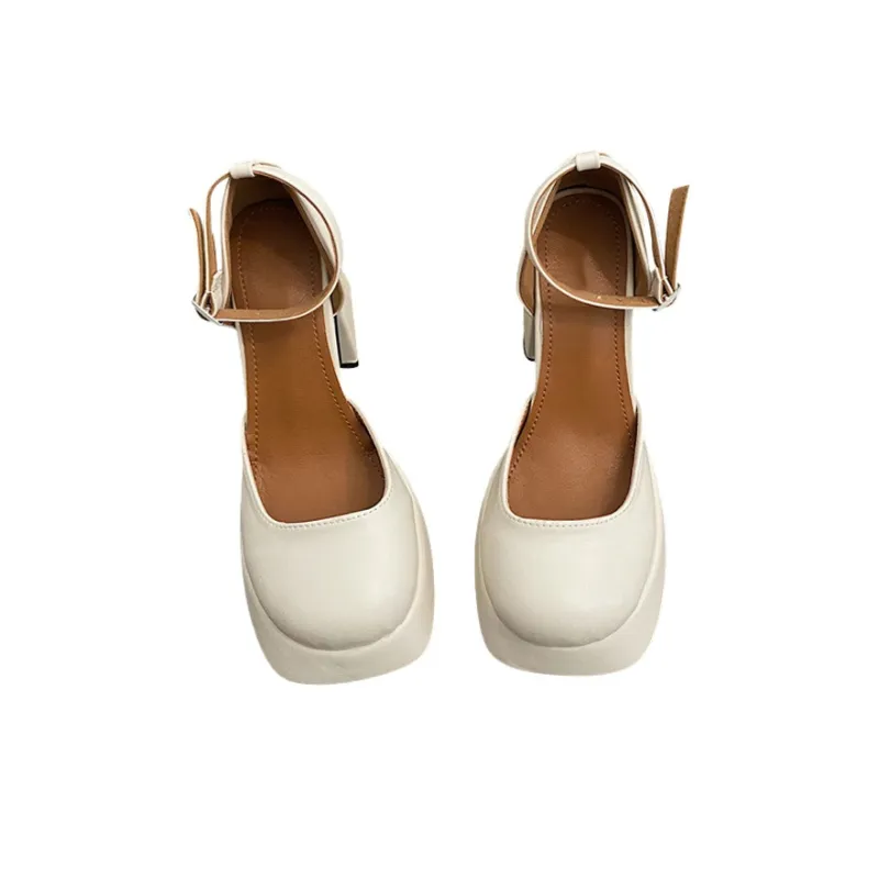 MCKP Chunky Heel High Heels Women's-3