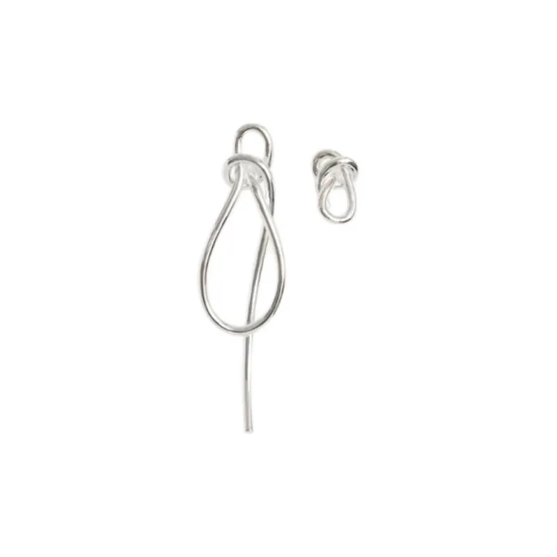 COMPLETEDWORKS Platinum Plated, Recycled Sterling Silver Earrings Unisex Silver-0