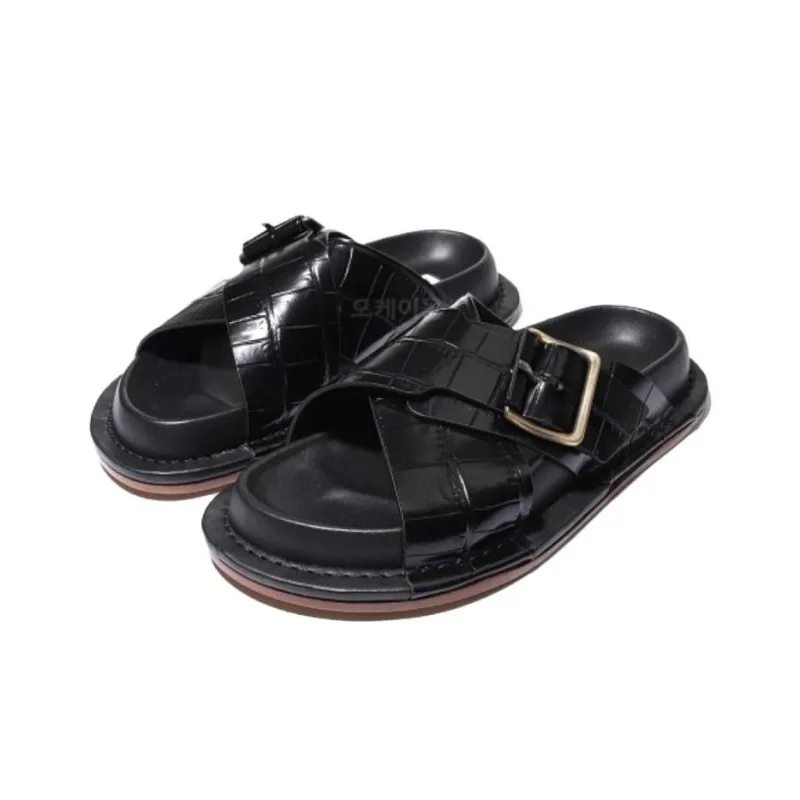 JIL SANDER Slide Slippers Women's Black-2