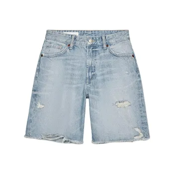 ZARA Trf Denim Shorts Women's Light Blue