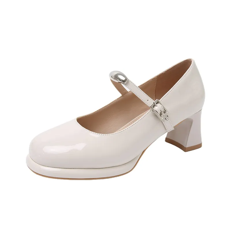 Dragon Dance Chunky Heel High Heels Women's-5