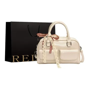REDOO PU Handbag Women's White/Silver/Yellow/Black