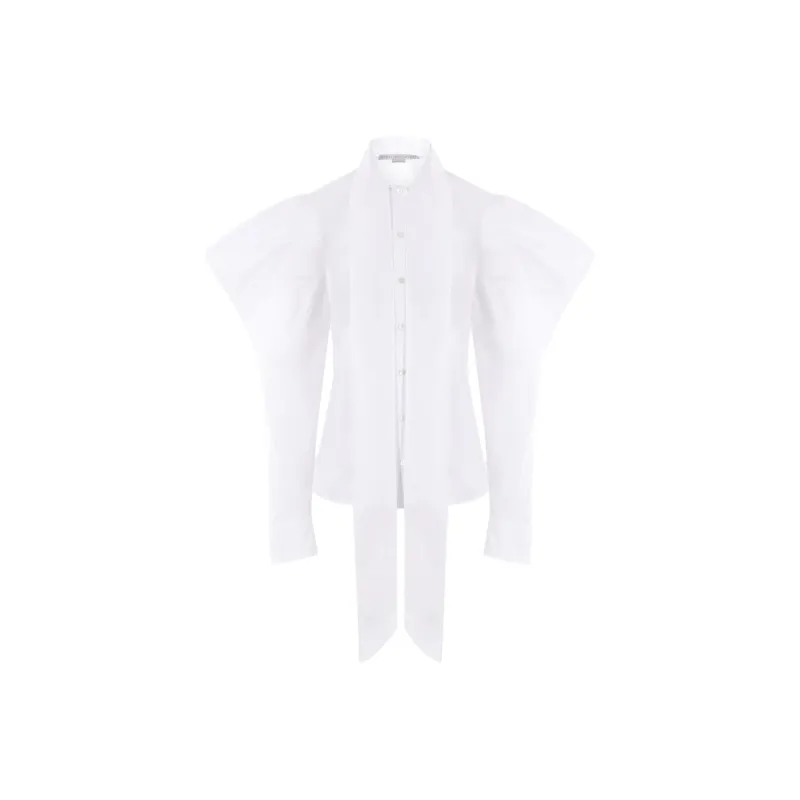 Stella McCartney Pussy bow Puff sleeve Shirt-0