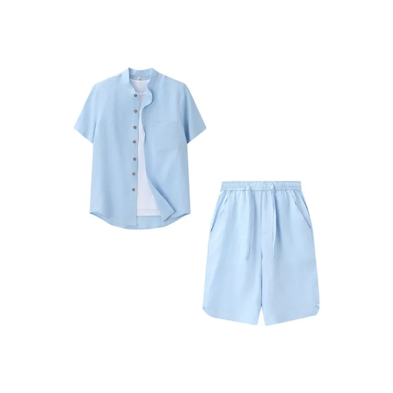 XUANSHENG Shirt Matching Set Men's-9