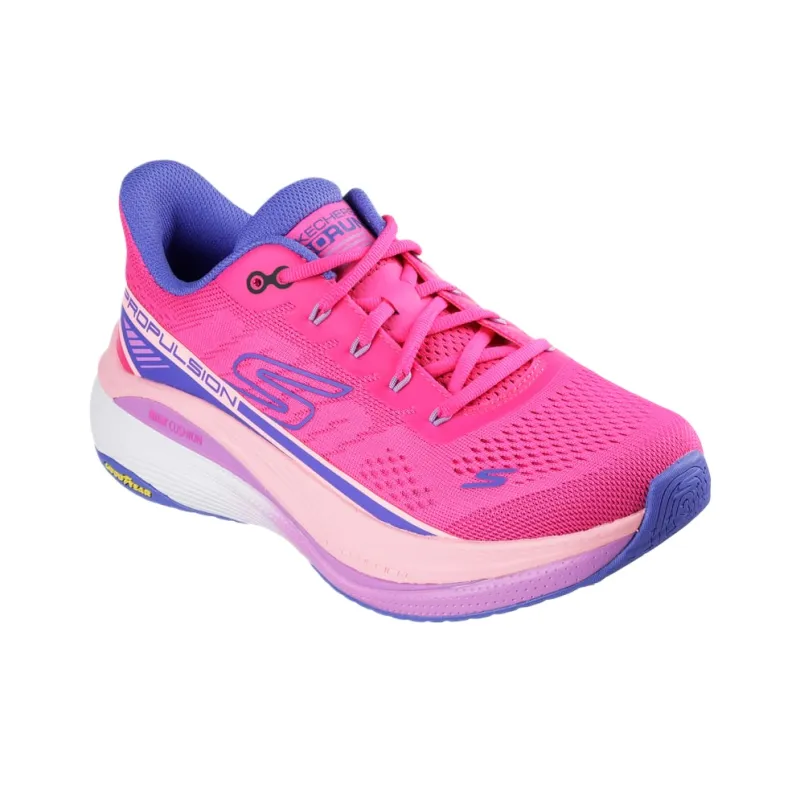 Skechers Max Cushioning Propulsion Mid Top Running Shoes Women's Pink-3