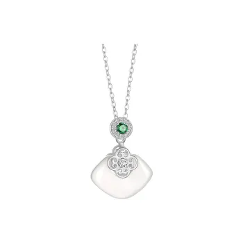 Zheng Baifu Natural Chalcedony Necklaces Women's
