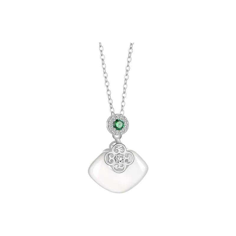 Zheng Baifu Natural Chalcedony Necklaces Women's-0