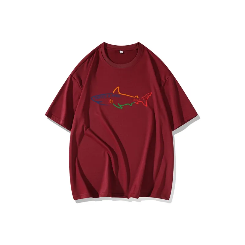 FAIRWHALE Drop Shoulder Sleeve T Shirt Women's-6