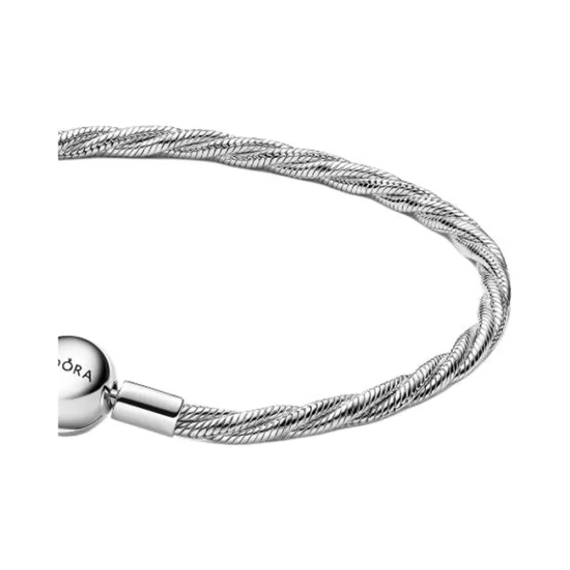 Pandora 925 Sterling Silver Bracelets Unisex Silver-2