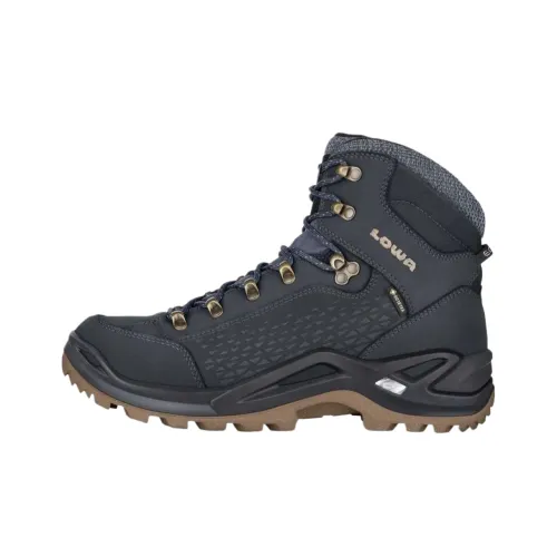 Lowa Renegade Mid Top Hiking Shoes Men's Dark Blue