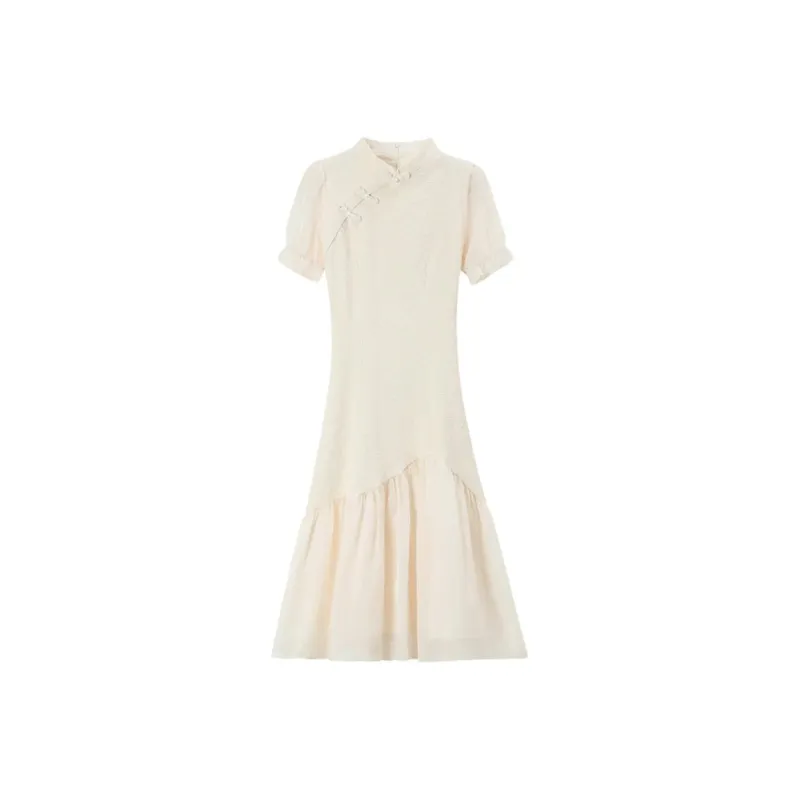 Mu Xiao Xin Short Sleeved Dress Women's-0