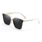 Beige White Frame with Polarized Gray Lens[7044-C5]