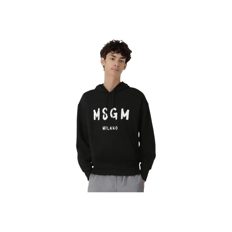 MSGM Logo print Hoodie-2