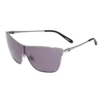 CHOPARD Metal Irregular Shape Sunglasses Women's Silver