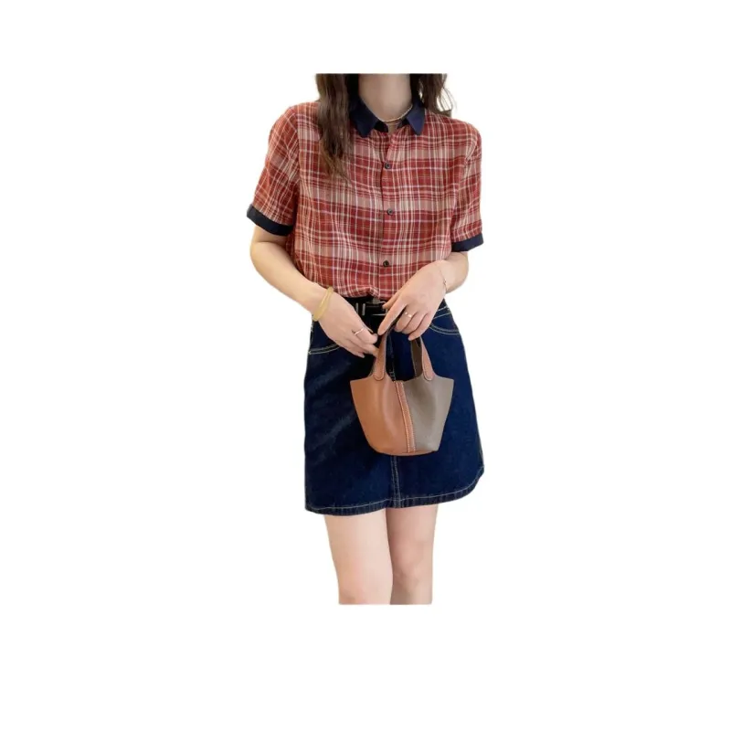 Mu Xiao Xin Shirts Women's Red-0