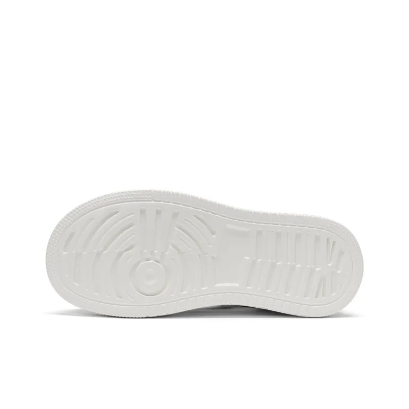 EXULL Q Slip Resistant, Lightweight, Breathable, Height Increasing Low Top Skateboard Shoes Women's White Black-4
