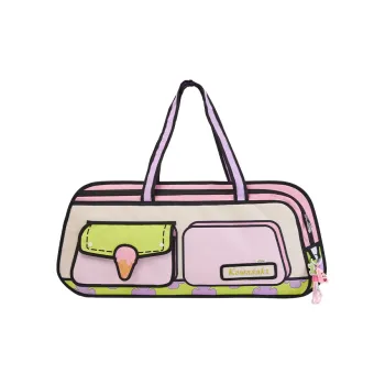Kawasaki SpongeBob Polyester Travel Bag Unisex Pink