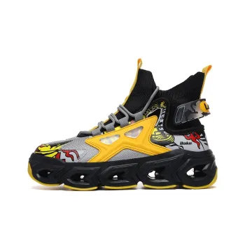 BAKE Slip Resistant Lightweight Height Increasing High Top Casual Shoes Men's