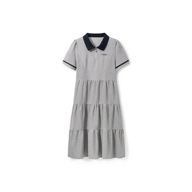 ABCMININ Short Sleeved Dress Women's-2