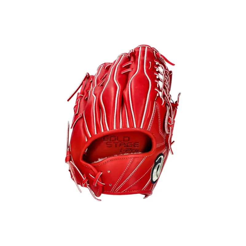 Asics Baseball Gloves Catcher's Glove Leather Unisex Red-2