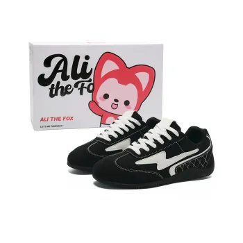 ALI THE FOX Slip Resistant, Abrasion Resistant, Balance, Lightweight, Breathable Low Top Skateboard Shoes Unisex