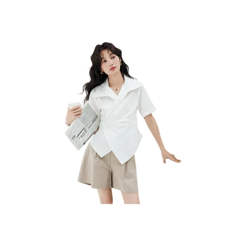 ERIRI Shirts Women's White-1