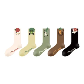 Gentle Welcome Mid Calf Socks Women's 5 Pack
