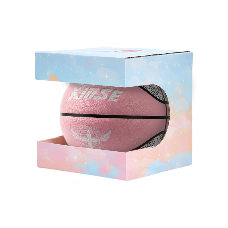 XINSE PU Basketball Pink Size 67 Size Street Training Women's-5