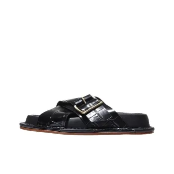 JIL SANDER Slide Slippers Women's Black