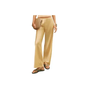 REFORMATION Gale Satin Mid Rise Bias Pant Casual Pants Women's