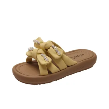 Puppytown Rubber Sole Slip Resistant Odor Resistant Slide Slippers Women's