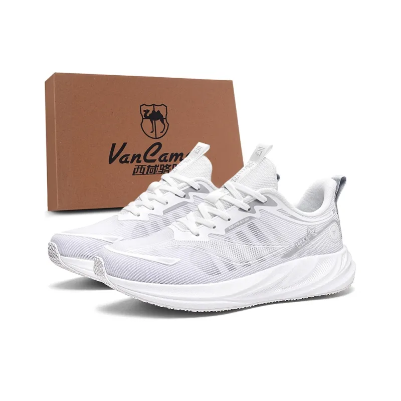 VanCamel Running Shoes Unisex Low Top White/Orange/White/Gray/Light Gray/Teal/Pink/Purple-36