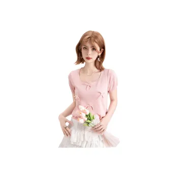 FAWENXIANGZI Knitwear Women's Flesh Pink