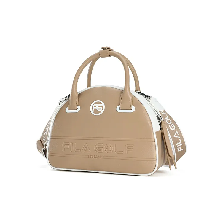 FILA Golf Series Polyurethane With Synthetic Leather Handbag Women's Tobacco Camel-1