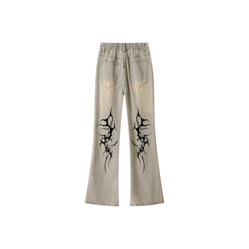 HUANQIU Jeans Unisex-4