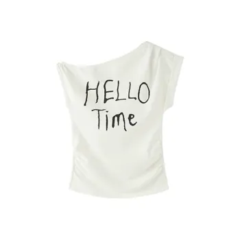 TIBINB T Shirts Women's White