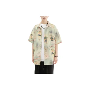 F·dragon Shirts Unisex Penglai Immortal Island Green