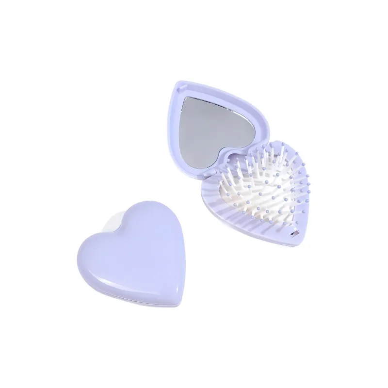 Future Maple Foldable Heart With Built in Clear Mirror Finish Air Cushion Comb Massage-4