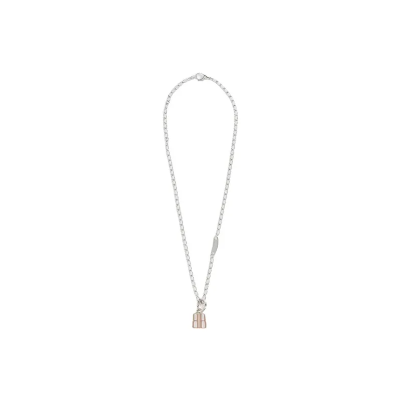Balenciaga Brass, Zinc Alloy Necklaces Unisex Silver-1