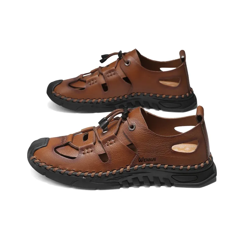 Wen Nai Casual Shoes Men's Brown-2