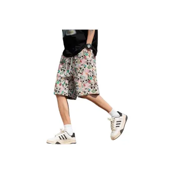 SZSX Casual Shorts Unisex Embroidery Panda