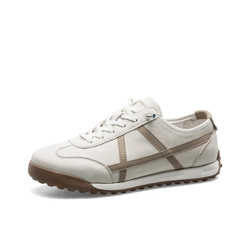 KANGNAI Men's Casual Shoes Men Low Top White/Blue-7