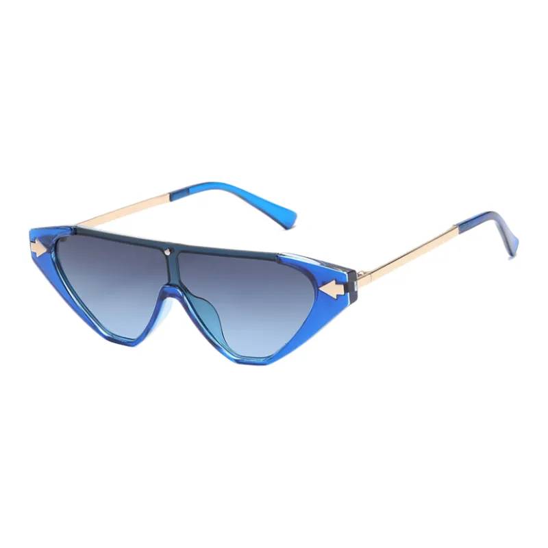 SOMAN Metal Irregular Shape Sunglasses Unisex-6