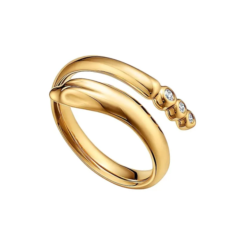 TIFFANY & CO. 18K Gold, Diamond Rings Women's Gold-2
