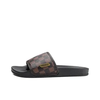 YUZHAOLIN Slip Resistant Abrasion Resistant Slide Slippers Men's Brown